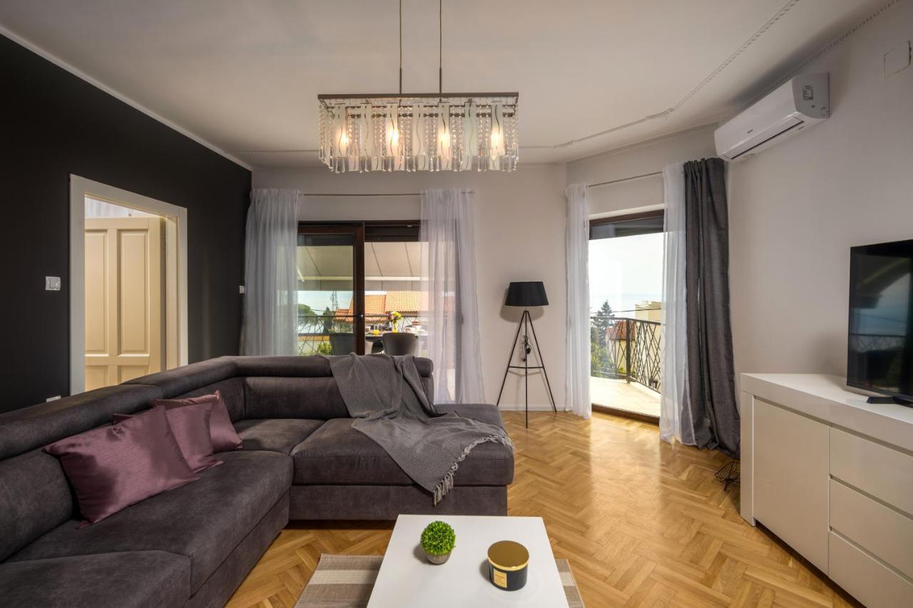 Villa Adriatic, Apartment Chiara With Sea View And Heated Swimming Pool, Free Private Parking, Ичичи Экстерьер фото